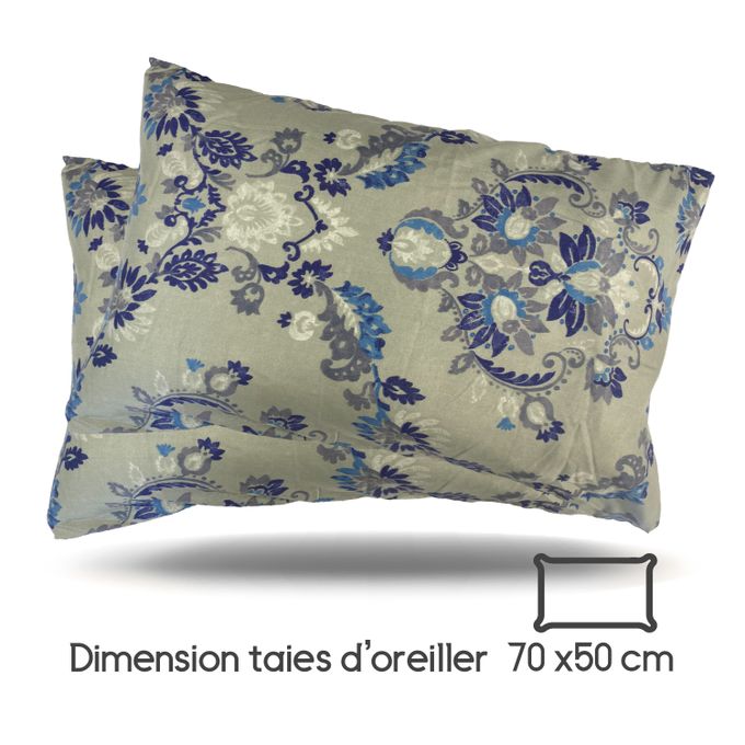 DWIRTY Housse de couette VENUS Antiallergique (Deux places) +2 taies d’oreiller Offerts