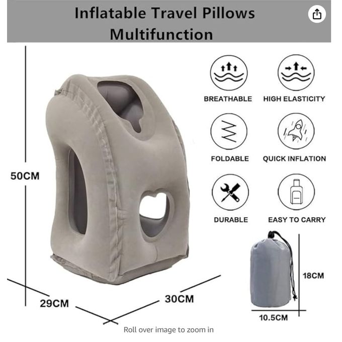 Sans Nom Oreiller de Voyage Gonflable