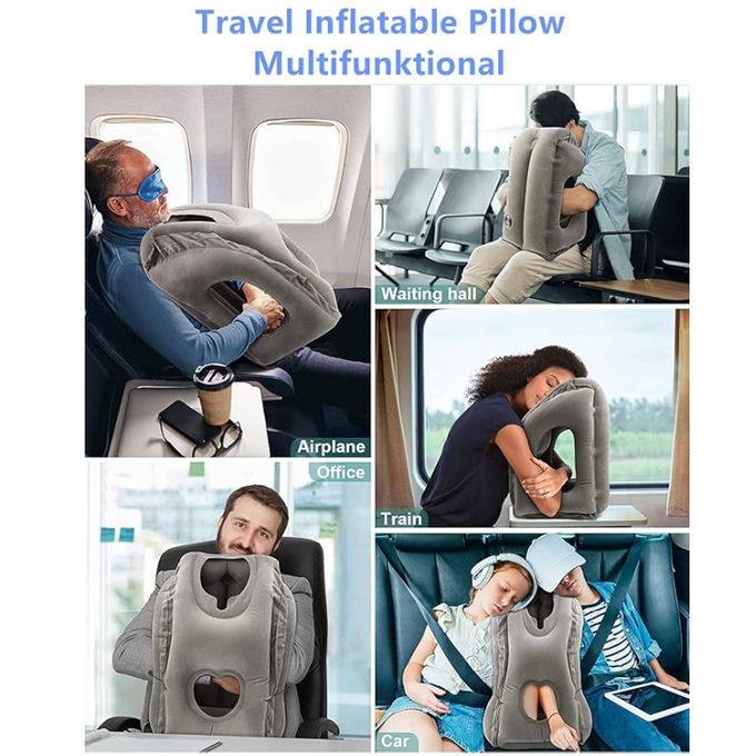 Sans Nom Oreiller de Voyage Gonflable